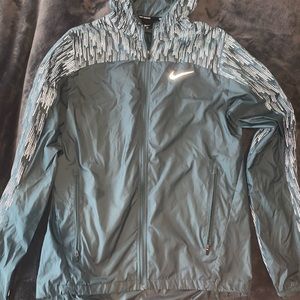 Hooded Green NIKE Reflective Running Jacket